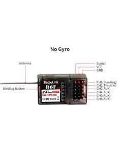 RADIOLINK 2.4Ghz R6F 6 Channels Rc Receiver Long Distance Control For Car/Boat Surface Remote Controller Rc6Gs V2/Rc4Gs V2/Rc4Gs V3/Rc6Gs V3 (No Gyro)  - Image 3