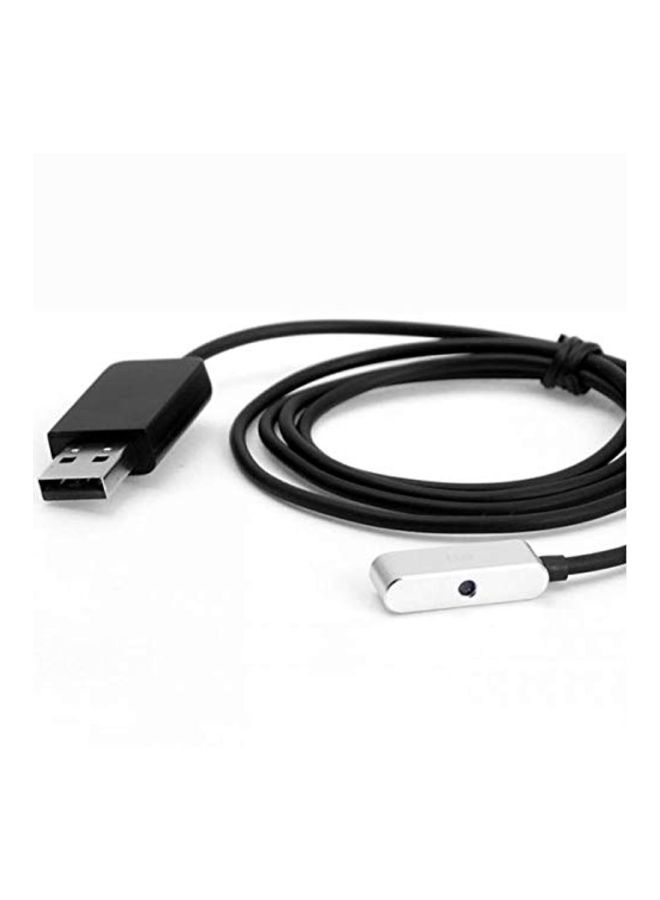 إسكدنيا كابل شحن مغناطيسي من الألومنيوم لهاتف سوني إكسبيريا Z الذكي أسود/فضي - Image 4