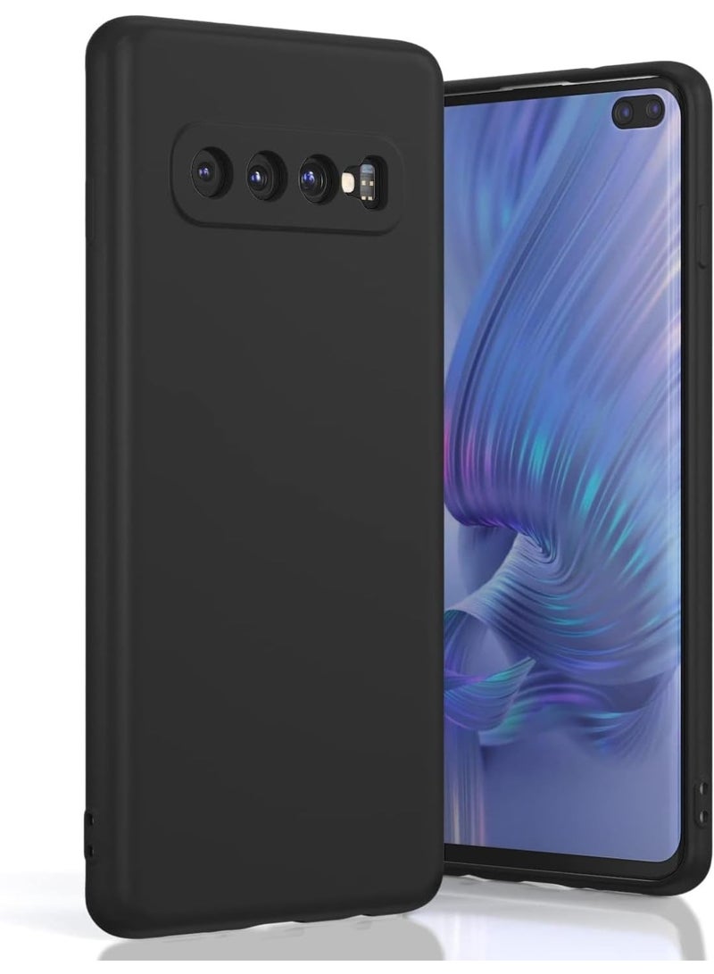 Protective Cover For Samsung Galaxy S10 5G , Slim Fit Soft Back TPU Case Flexible Silicone Cover Compatible For Samsung Galaxy S10 5G - Black