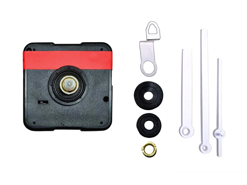 IIK COLLECTION Analogue 18 MM Long Spindle Quartz Movement Plastic Machine with White Hands Kit for Wall Clock (IIK-MOV-PL-032) - Image 3