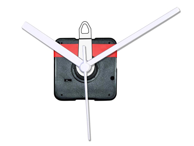 IIK COLLECTION Analogue 18 MM Long Spindle Quartz Movement Plastic Machine with White Hands Kit for Wall Clock (IIK-MOV-PL-032) - Image 2