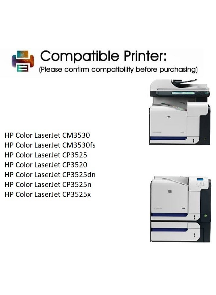 504A Magenta Toner Cartridge Replacement For Hp Color LaserJet CM3530, CM3530fs, CP3520, CP3525dn, CP3525n, CP3525x (CE253A Magenta) - Image 5