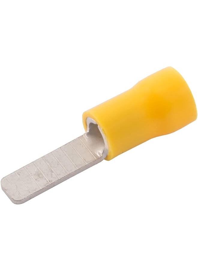 KISTENMACHER Kistenmacher Pre-Insulated Flat Pin Type Ferrules (100 Pcs) (5.5-18 YELLOW)  - Image 1