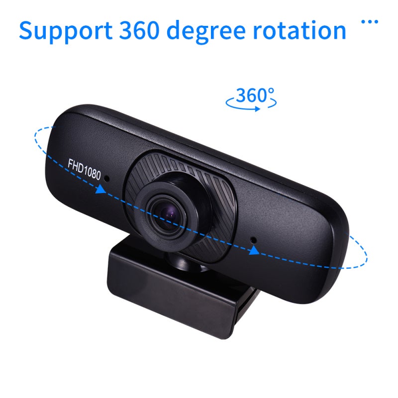 كاميرا ويب USB بدقة 1080P: ميكروفون يقلل من الضوضاء 30 إطارًا في الثانية - طبيعة رؤية واسعة 90 درجة - تصميم بدون درايفر للاجتماعات المرئية والبث المباشر واستخدام الكمبيوتر المكتبي أو المحمول - Image 3