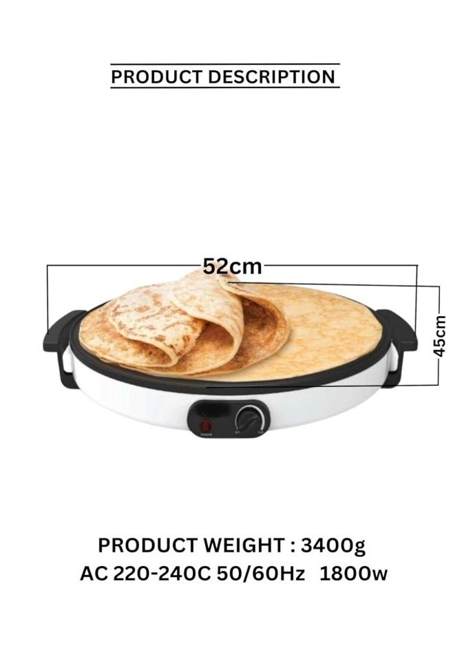 صانع الفطائر والكريب الكهربائي 1800 واط  - Image 4