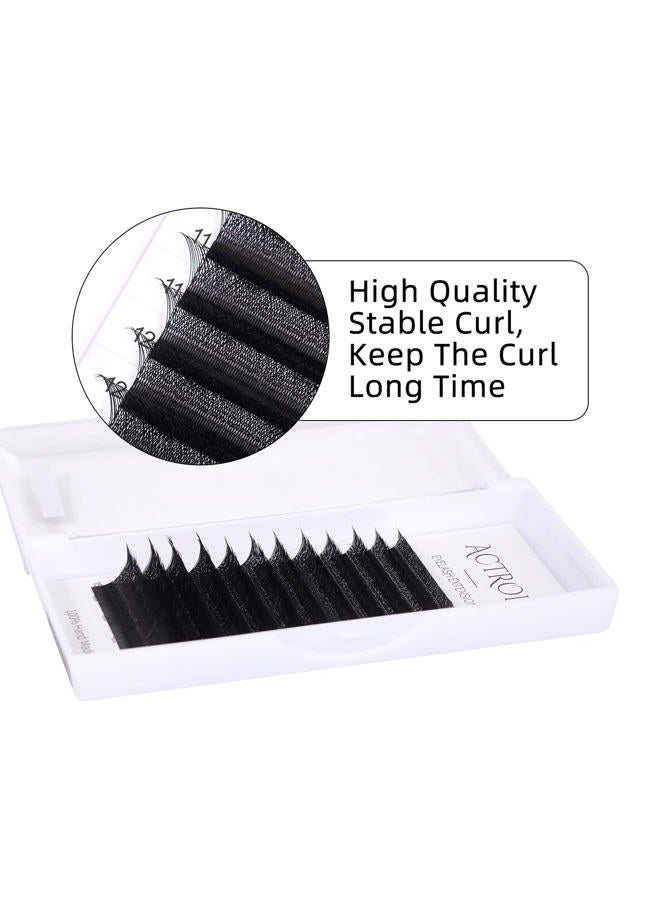 ACTROL W Eyelash Extensions 3D Volume 0.07D Curl 8-15mm Easy Fan W-shaped Lash Premades Cluster Black W Lash - Image 4