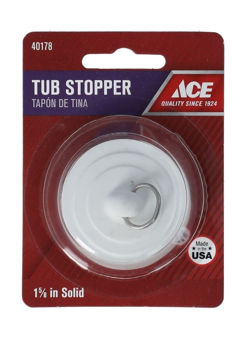 Ace Drain Stopper With Ring White