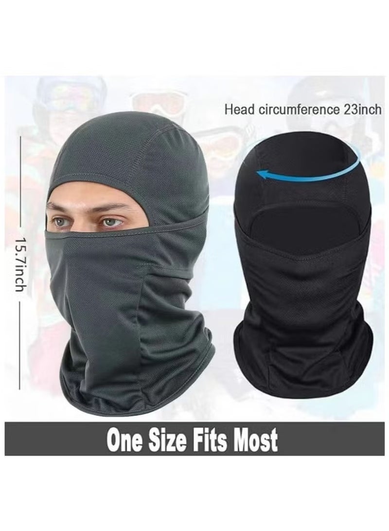 JOGAMS 2Pcs Balaclava Face Mask UV Protection Ice Silk for Men Women Sun Hood Cycling Climing Running - Image 4