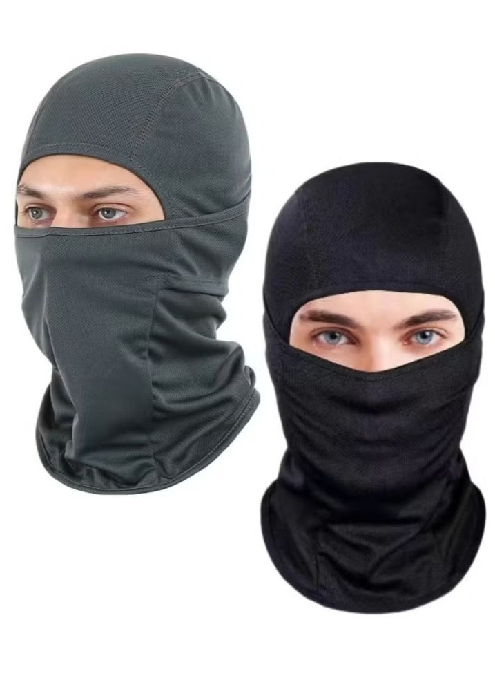 JOGAMS 2Pcs Balaclava Face Mask UV Protection Ice Silk for Men Women Sun Hood Cycling Climing Running - Image 1