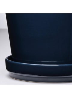 Plant Pot With Saucer, In/Outdoor/Black-Blue, 12 Cm - pzsku/Z8D02EB9DCFE1EE9E5AD4Z/45/_/1734012884/870d6b65-6b54-43f2-af02-77ab01b9a035