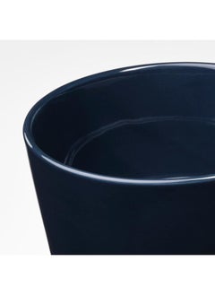 Plant Pot With Saucer, In/Outdoor/Black-Blue, 12 Cm - pzsku/Z8D02EB9DCFE1EE9E5AD4Z/45/_/1734012887/1f1da811-64b1-4ebd-96d1-873d242a72ba