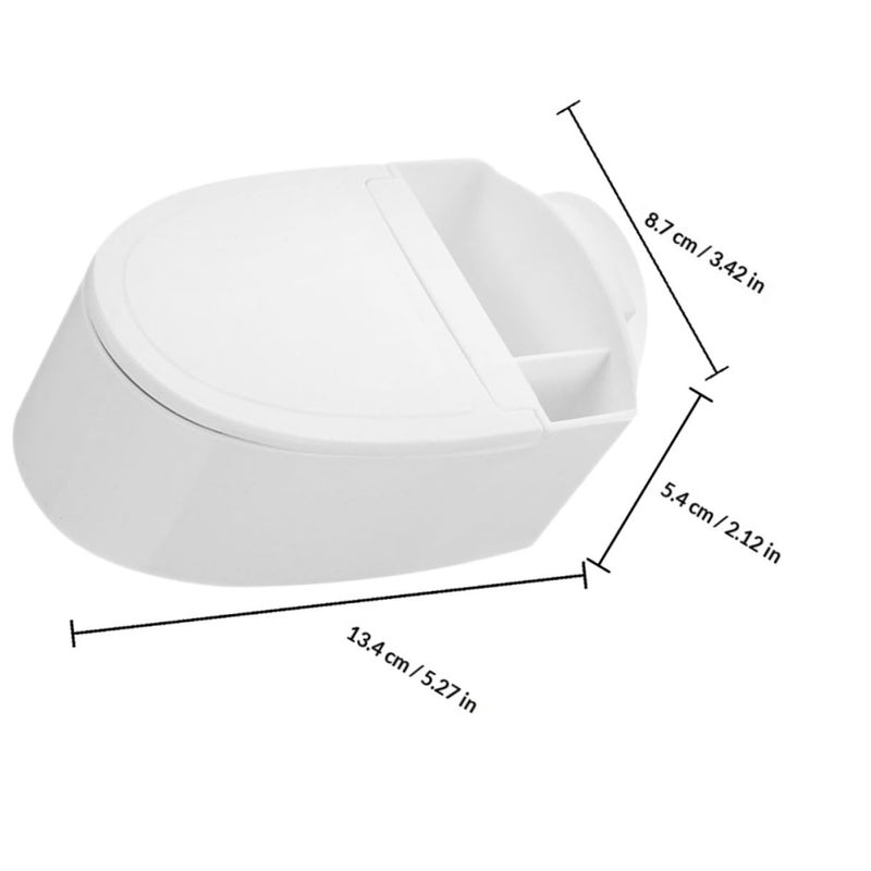 Wall Mounted Windproof Ashtray With Lid And Metal Insert 4 Pieces Set For Home Office - Image 3
