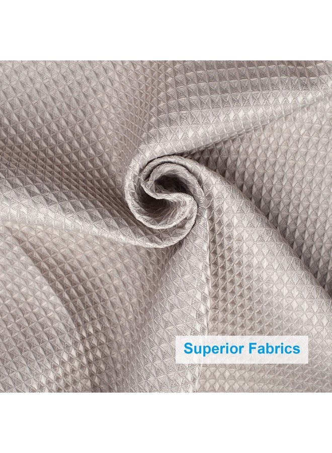 AmazerBath Waffle Shower Curtain, Khaki Shower Curtain Fabric with Waffle Weave, Hotel Quality Bathroom Shower Curtains, Heavy Duty, 72 x 72 Inches - Image 4