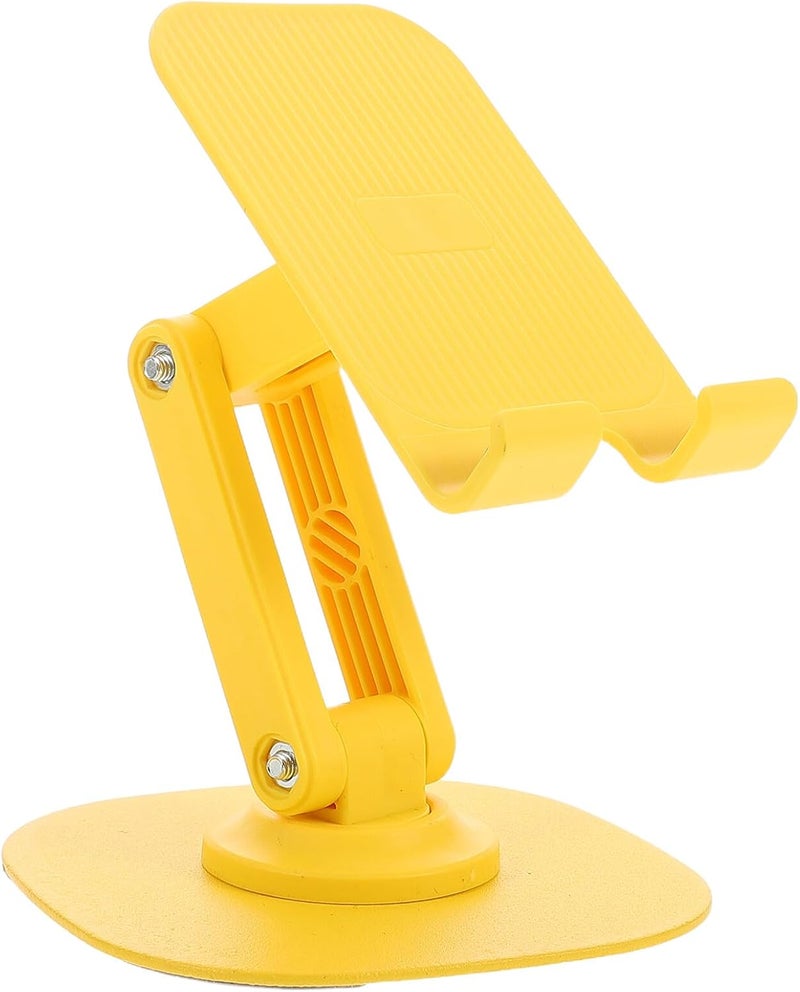 Rotatable Tablet and Phone Stand for Desk, Adjustable Metal Holder with 360° Swivel Base, Portable Foldable Desktop Mount for Office and Home Use - Image 1