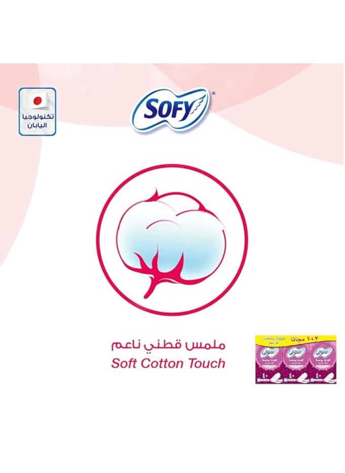 Cotton Soft Normal Size Pantyliner Clean and Pure 40 Pads