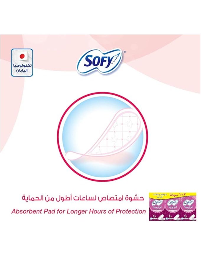 Cotton Soft Normal Size Pantyliner Clean and Pure 40 Pads
