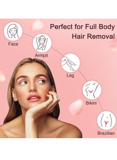 Joyeworld Hard wax beads, 400g wax beads for hair removal, hard wax for sensitive skin, for facial and full body hair removal at home, wax beads for women (Rose)  - Image 5
