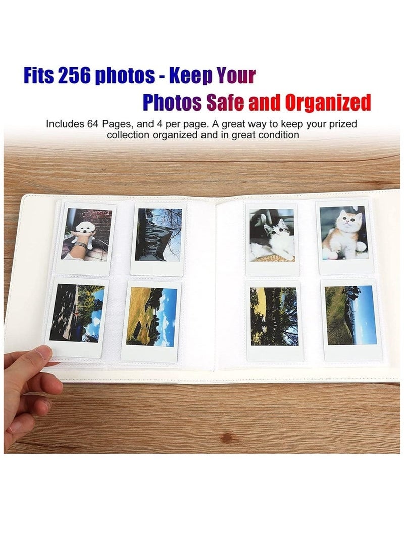 Arabest Pieces Of Moment Mini Book Album,256 Pockets Photo Album for Fujifilm Instax Mini 11 90 70 50S 26 25 9 8+ 8 7S Instant Camera (Magic Silver) - Image 2