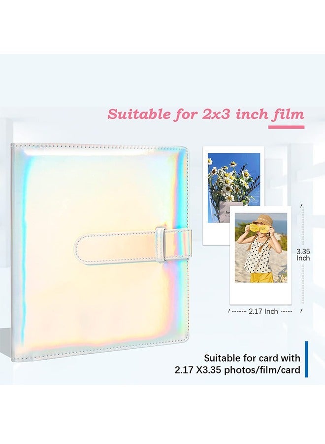 Arabest Pieces Of Moment Mini Book Album,256 Pockets Photo Album for Fujifilm Instax Mini 11 90 70 50S 26 25 9 8+ 8 7S Instant Camera (Magic Silver) - Image 2