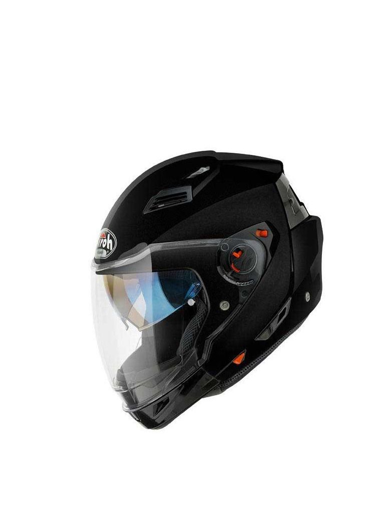 Airoh خوذة Airoh Executive Color ذات الوجه المفتوح، باللون الأسود غير اللامع - Image 3