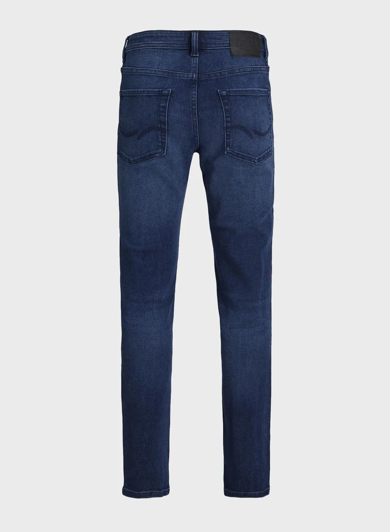 Jack & Jones Junior Youth Mid Wash Slim Fit Jeans