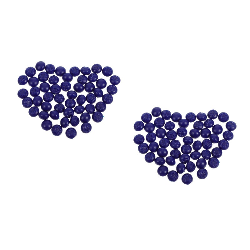 100 pcs Artificial Blueberries Fake Blueberry Lifelike Faux Simulation Blueberry For Diy Craft Kitchen Decor Photography Props - Image 1