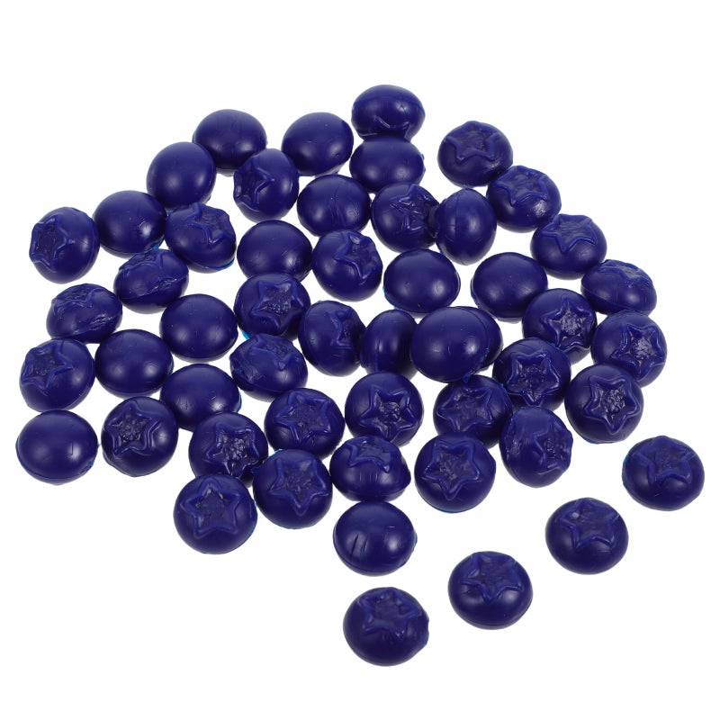 100 pcs Artificial Blueberries Fake Blueberry Lifelike Faux Simulation Blueberry For Diy Craft Kitchen Decor Photography Props - Image 4