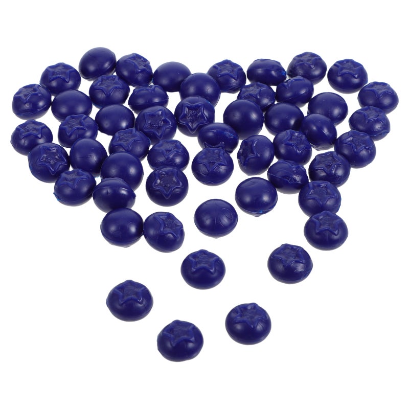 100 pcs Artificial Blueberries Fake Blueberry Lifelike Faux Simulation Blueberry For Diy Craft Kitchen Decor Photography Props - Image 5