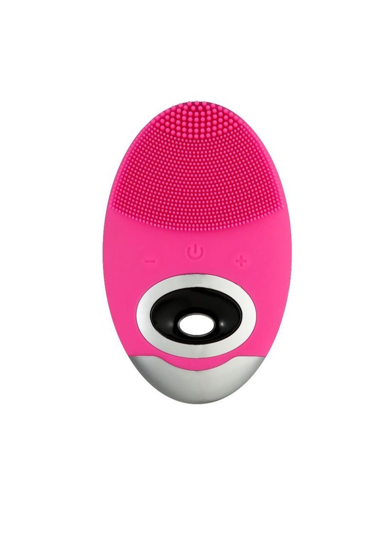 Generic - Electric Facial Cleanser, Compact And Portable Silicone Facial Cleanser Brush, Waterproof Acne Removal And Acne Pore Cleansing Brush, Face Scrubber For All Types Of Skin, (1pc, Pink) - Image 1