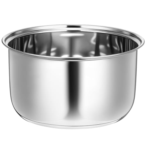 Baderke 304 Stainless Steel Inner Pot Compatible with Zojirushi NS-TSC10 and Tiger JBV-A10U Rice Multi-cooker (5.5 Cups) 3L Inner Bowl Replacement Pot Rice Cooker Stainless Steel - Image 1