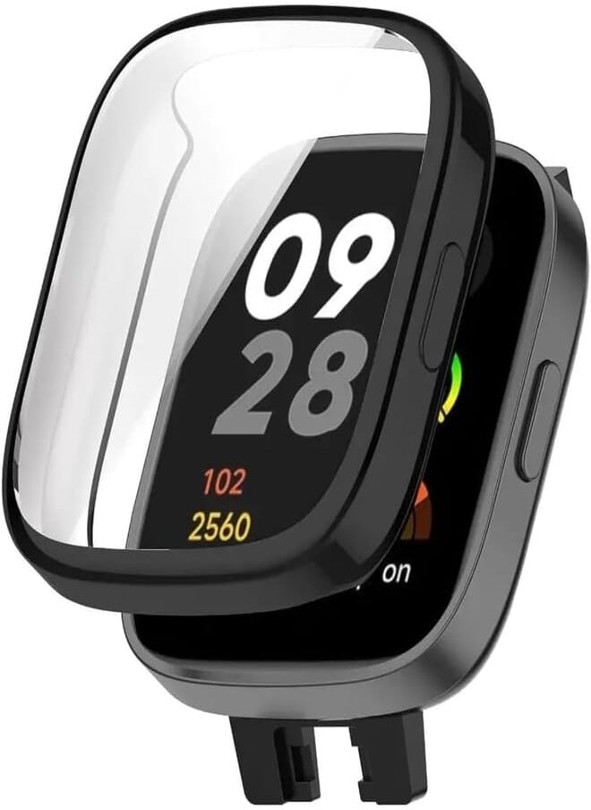 Next Next store TPU Full Protective Case Cover Compatible with Redmi Watch 3 Smartwatch (Black) 