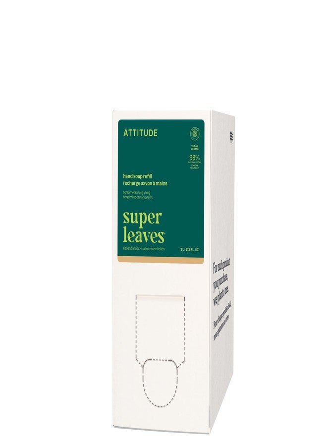 ATTITUDE Liquid Hand Soap, EWG Verified, Plant and Mineral-Based, Vegan Personal Care Products, Bergamot and Ylang Ylang, 67.6 Fl Oz - Image 1