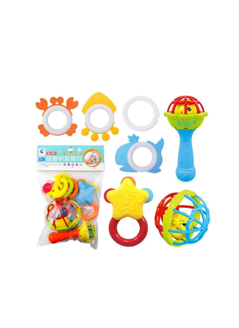 Generic A bag of teethers and teethers for children, 7 pieces  - Image 1