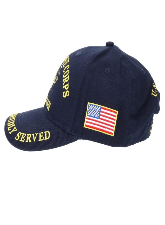 Eagle Emblems, Inc. U.S. Military CP00307 USMC Marines Veteran Cap - Blue - Image 4