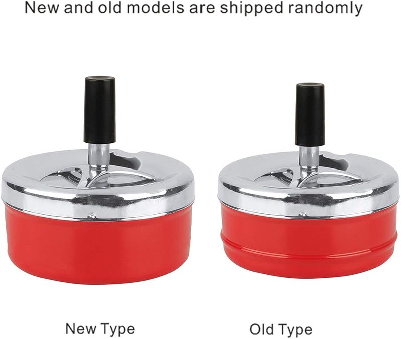 Large Metal Push Down Ashtray For Indoor And Outdoor Smoking - Image 5