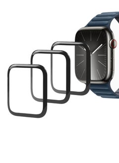 3 Pcs Screen Protectors Compatible with Apple Watch Series 9/8/7/Hermès 45mm Ultra-thin Protective Film Bubble Free Anti-Scratch, HD Clear, Waterproof Display Film for Apple Watch Accessories