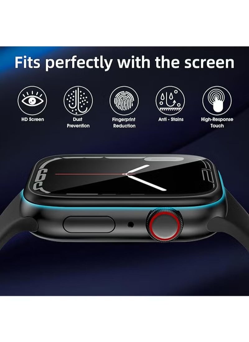 Generic - 3 Pcs Screen Protectors Compatible with Apple Watch Series 9/8/7/Hermès 45mm Ultra-thin Protective Film Bubble Free Anti-Scratch, HD Clear, Waterproof Display Film for Apple Watch Accessories - Image 1