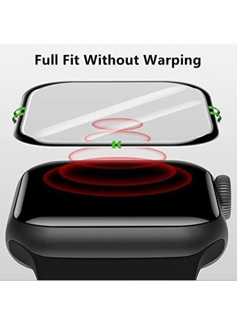 Generic - 3 Pcs Screen Protectors Compatible with Apple Watch Series 9/8/7/Hermès 45mm Ultra-thin Protective Film Bubble Free Anti-Scratch, HD Clear, Waterproof Display Film for Apple Watch Accessories - Image 1