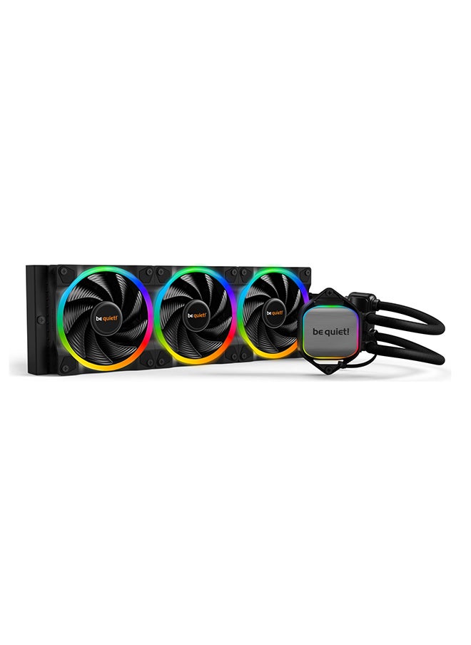 be quiet! Pure Loop 2 FX 360mm AIO aRGB CPU Liquid Cooler, 3x Light Wings 120mm PWM High-Speed Fans, 5500 RPM Pump Speed, 2500 RPM Fan Speed, Up to 88.86 CFM Airflow, Black | BW015  - Image 1