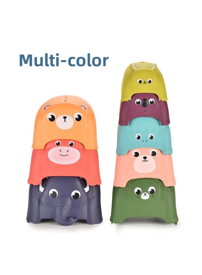 لغز التعليم المبكر للحيوانات الملونة لعبة الموسيقى المكدسة لبنات البناء التنوير والتدريب على التركيز المعرفي للدفع بالجملة-اللون: اللون - Image 5