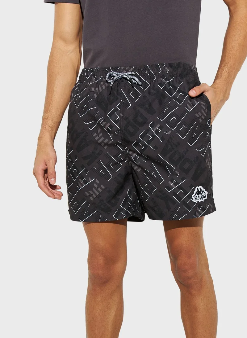 Kappa All-Over Print Shorts