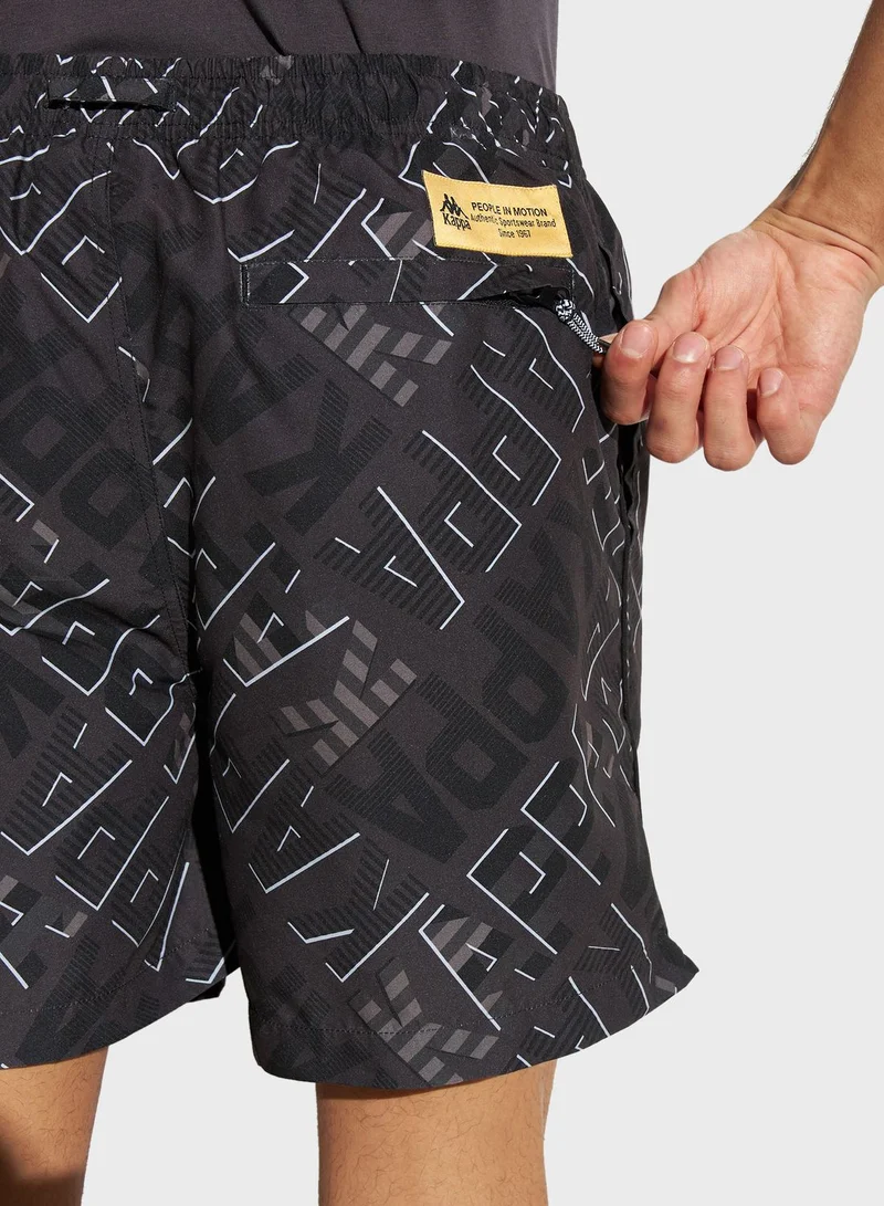 Kappa All-Over Print Shorts