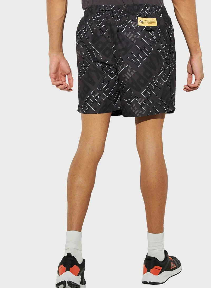 Kappa All-Over Print Shorts