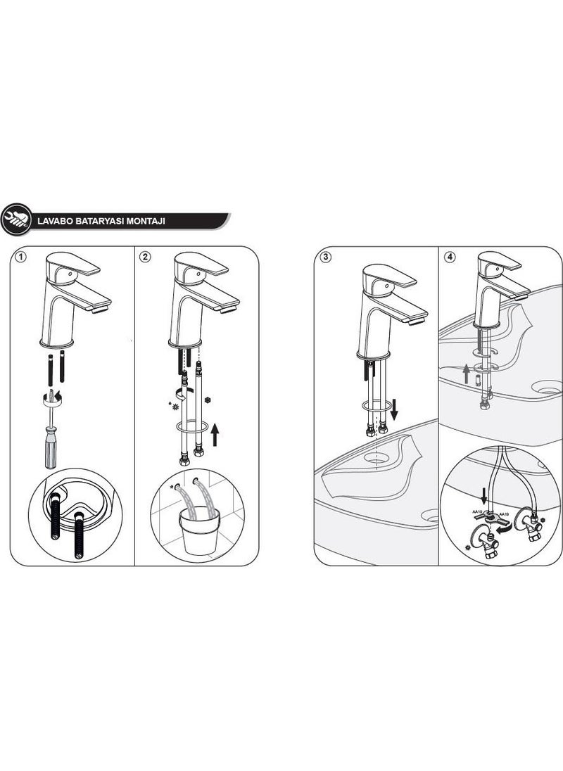 E.C.A - Eca Niobe Swan Pipe Basin Mixer 102188054 . - Image 1