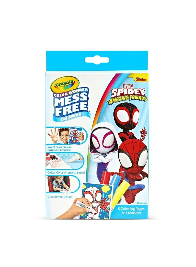 Crayola Crayola - Color Wonder Mini Box Set, Spidey & His Amazing Friends | The reusable box is perfect for storage and travel, ensuring a colorful adventure anytime, anywhere | great for ages 3 and up.