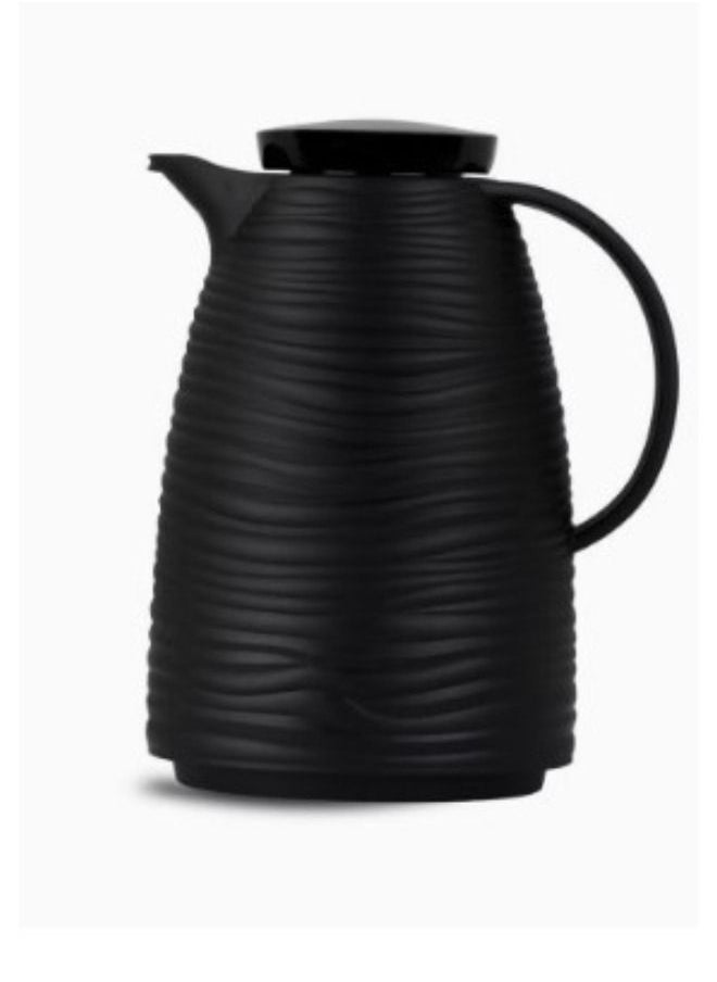 BASURRAH Basra Corrugated Tea Thermos Black 1L 