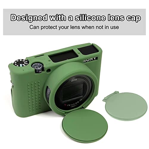 Easy Hood Camera Case for Sony RX100 VII, Soft Silicone Protective Cover Protector Skin Removable Lens Cover for Sony DSC-RX100 VII DSC-RX100M7 Digital Camera (Green) - Image 5