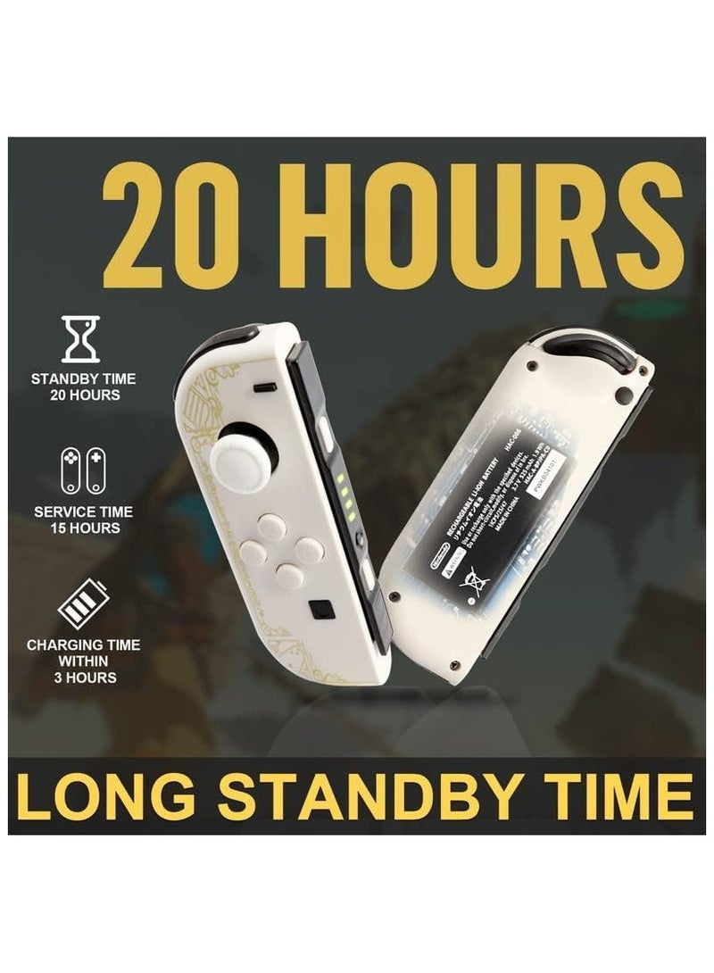 Wireless Controller for Nintendo Switch, L/R Controllers Replacement Compatible with Nintendo Switch/Lite/OLED, Joystick with Wake-up/Screenshot/Dual Vibration/Motion Control Function - Image 2