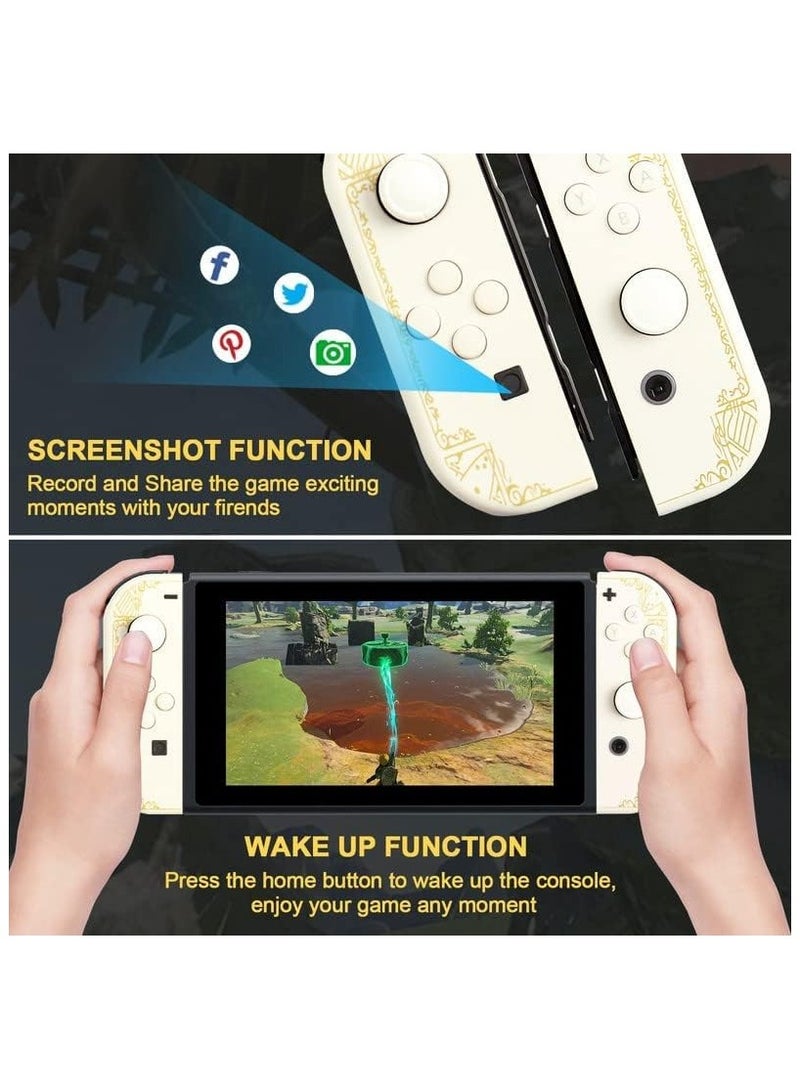 Wireless Controller for Nintendo Switch, L/R Controllers Replacement Compatible with Nintendo Switch/Lite/OLED, Joystick with Wake-up/Screenshot/Dual Vibration/Motion Control Function - Image 5
