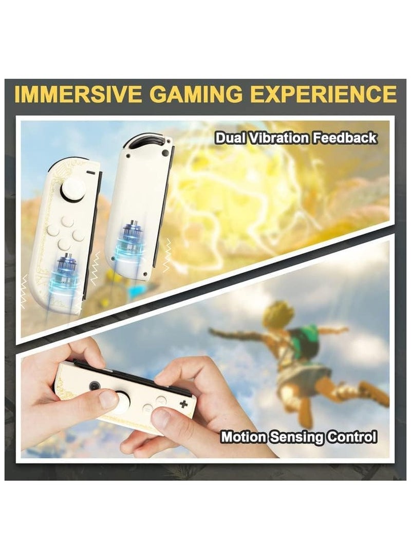 Wireless Controller for Nintendo Switch, L/R Controllers Replacement Compatible with Nintendo Switch/Lite/OLED, Joystick with Wake-up/Screenshot/Dual Vibration/Motion Control Function - Image 3